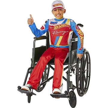 InSpirit Designs Hot Wheels Kids Adaptive Crew Costume | Officially licensed | Adaptive Wheelchair C...
