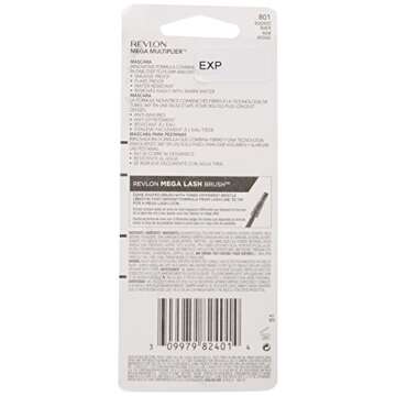Revlon Mega Multiplier Mascara, Blackest Black, 0.28 Fluid Ounce