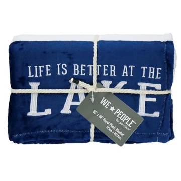 Life is Better at The Lake Plush Blanket 50x60"