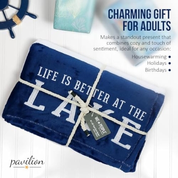 Life is Better at The Lake Plush Blanket 50x60"