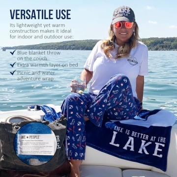 Life is Better at The Lake Plush Blanket 50x60"