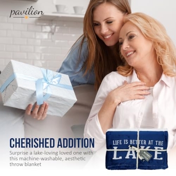 Life is Better at The Lake Plush Blanket 50x60"