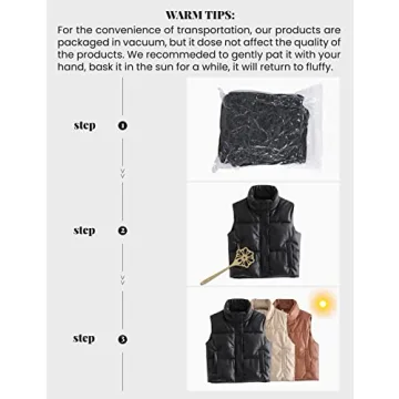 Athlisan Women's Faux Leather Puffer Vest - Stylish Layering