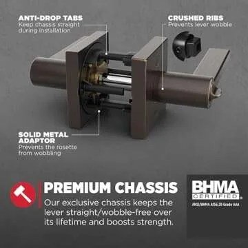 Kwikset Halifax Keyed Door Handle with Stylish Security