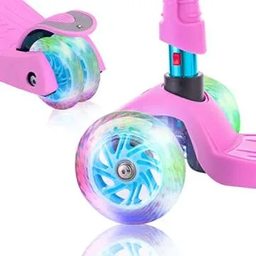WV WONDER VIEW 3 Wheel Scooter for Kids, Kids Scooter with Light Up Wheels, Sturdy Deck Design, and ...