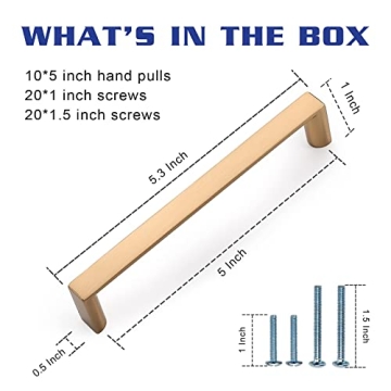 KNOKLOCK Elegant Champagne Bronze 5 Inch Cabinet Pulls