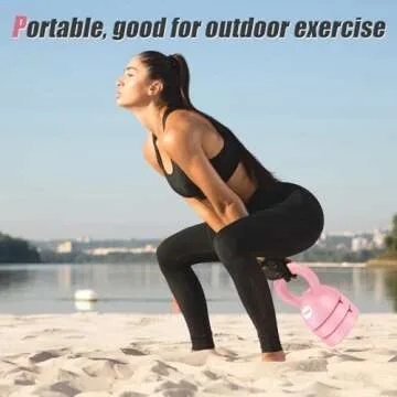 Cisleb Adjustable Kettlebell Weight Set: 3-in-1 Kettlebells (5lbs 8lbs 12lbs) for Home Gym Full-Body Workout Strength Training Weight Loss | Good for Beginners & Women Men