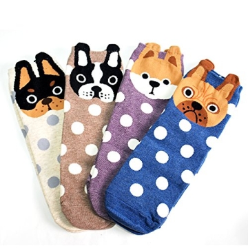 Womens Casual Socks - Cute Crazy Lovely Animal Cartoon Character Design. Good for Gift idea One Size fits, Cats, Dogs, Owls, Ducks, More ( My Pet )
