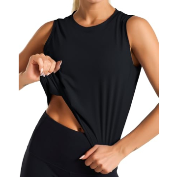 Dragon Fit Women Sleeveless Yoga Tops Cool T-Shirt for Active and Casual Wear