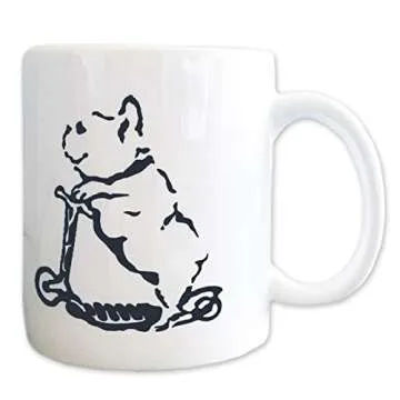 Charming French Bulldog Mug with Heart Balloon - 12oz