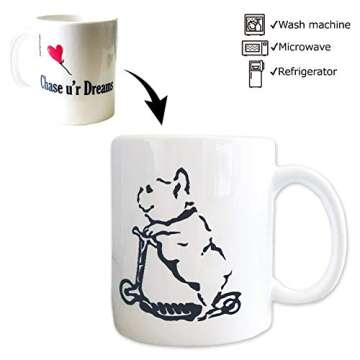 Charming French Bulldog Mug with Heart Balloon - 12oz