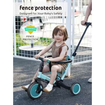 newyoo TR008 Toddler Push Tricycle, Toddler Bike for 1-3 Years Olds, Birthday Gift for Boys and Girl...