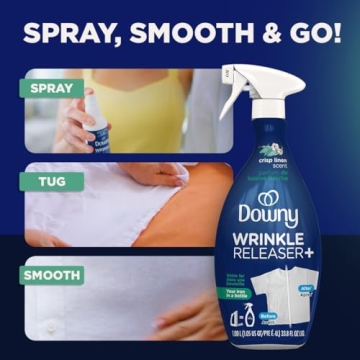 Downy Wrinkle Releaser Spray - Odor Eliminator & Fabric Refresher