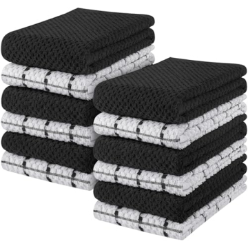 Utopia 100% Cotton Kitchen Towels - Soft, Absorbent, Pack of 12