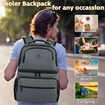 MATEIN Cooler Backpack - Insulated Lunch Bag for All