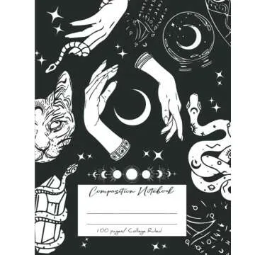 Boho Composition Notebook for Girls: Mystical Design