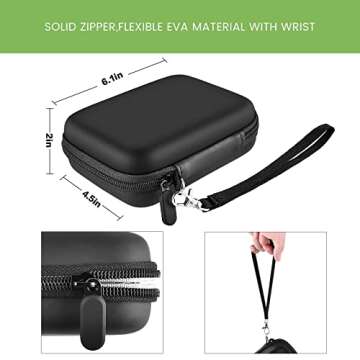 ALKOO Case Compatible with NIIMBOT D11 Label Maker Printer, Storage Bag for Phomemo D30 for Canon for Ivy 1/2 for HP Sprocket Mini Photo Printer & Label Paper Accessories- Holder Box Only