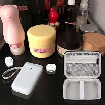 ALKOO Case Compatible with NIIMBOT D11 Label Maker Printer, Storage Bag for Phomemo D30 for Canon for Ivy 1/2 for HP Sprocket Mini Photo Printer & Label Paper Accessories- Holder Box Only