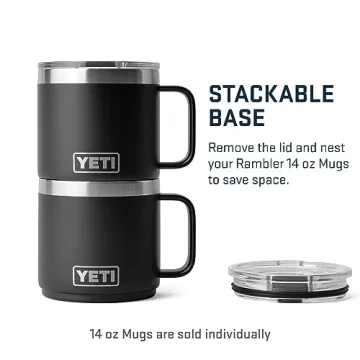 YETI Rambler 14 oz Stackable Mug for Coffee Lovers