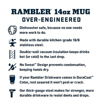 YETI Rambler 14 oz Stackable Mug for Coffee Lovers