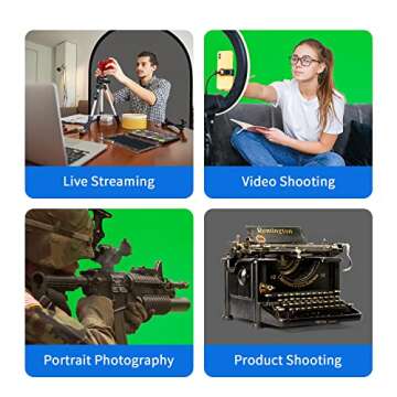 Selens Small Collapsible Backdrop Double-Sided Grey Green Screen 2-in-1 Pop Up Background with Carrying Bag for YouTube Streaming, Product Photography and Zoom Virtual Video, 39x59inches /1m×1.5m