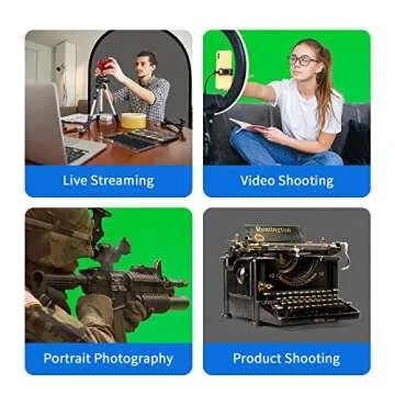 Selens Small Collapsible Backdrop Double-Sided Grey Green Screen 2-in-1 Pop Up Background with Carrying Bag for YouTube Streaming, Product Photography and Zoom Virtual Video, 39x59inches /1m×1.5m