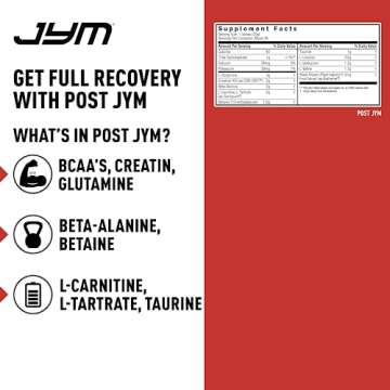 JYM Supplement Science Post JYM Active Matrix Rainbow Sherbet Amino Recovery Powder Pure Creatine HC...