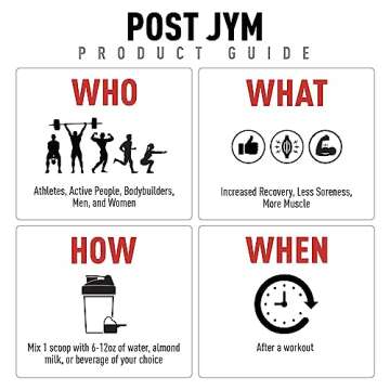 JYM Supplement Science Post JYM Active Matrix Rainbow Sherbet Amino Recovery Powder Pure Creatine HCL, BCAA’s, Glutamine, Carnitine, Betaine, Taurine for Strength, Repair, Performance 30 Servings