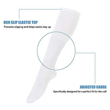 Thigh High Socks for Women - 4 Pairs for Casual Style