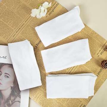 Thigh High Socks for Women - 4 Pairs for Casual Style