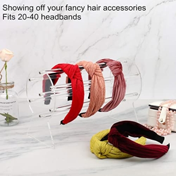 Clear Acrylic Headband Holder Organizer for Women & Teens