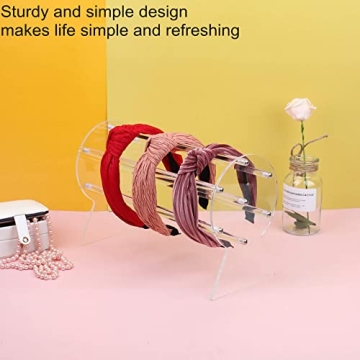 Clear Acrylic Headband Holder Organizer for Women & Teens