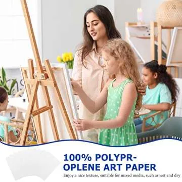 100 Pieces Watercolor Paper 140 lb/ 300 GSM Heavyweight Art Paint Paper White Water Coloring Paint Paper for Artist and Kids (5 x 7 Inch)
