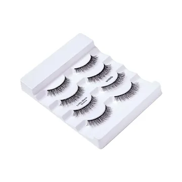 KISS Lash Couture Faux Mink False Eyelashes Multipack, Knot-Free Lash Band, Reusable, Contact Lens Friendly, Easy To Apply, Ultrafine, Tapered, Synthetic Fake Lashes, Style Little Black Dress, 4 Pairs