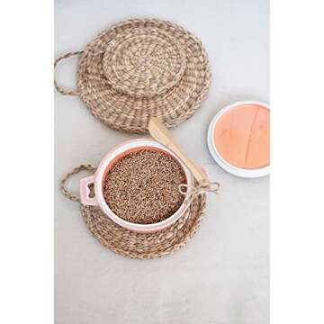 Creative Co-Op Stoneware Brie Baker for Delicious Cheese