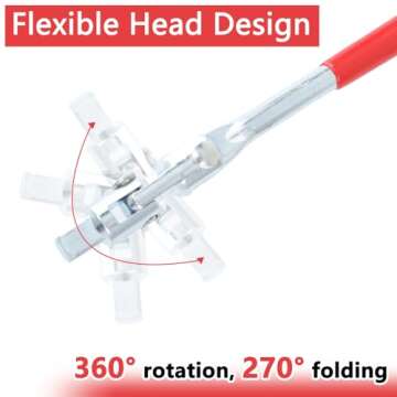 GZZTORES Spark Plug Socket Wrench T-Handle 5/8 Inch (16 mm) and 13/16 Inch (21 mm) Spark Plug Socket Wrench Remover Installer Tool for Motorcycles, Lawn mowers and Small Motor Vehicles, etc