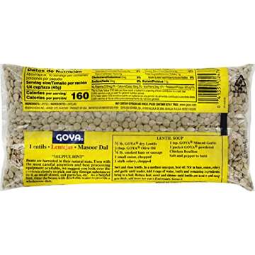 Goya Foods Lentils, Dry, 16 Ounce (Pack of 24)