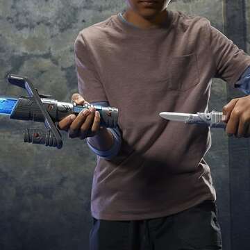 STAR WARS Lightsaber Forge Ultimate Mandalorian Masterworks Set, Officially Licensed Electronic Lightsaber, Toys for Boys and Girls, 4+ Years