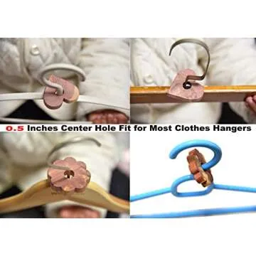 Wahdawn Aromatic Red Cedar Blocks for Clothes Storage, Fresh Scent Cedar Rings and Big Hearts for Closets and Drawers, Natural Car Air Freshener Shoes Odor Remover [40]