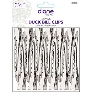 Diane Duck Bill Hair Clips 12 Pack for Effortless Styling