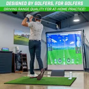 GoSports Golf Hitting Mat ELITE 5x5 ft for Practice