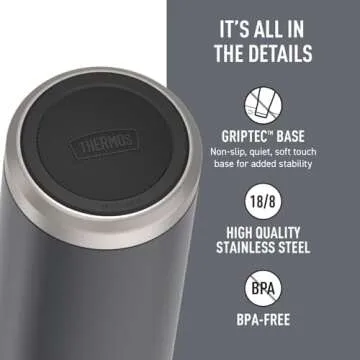 ICON SERIES BY THERMOS 32oz Stainless Steel Bottle with Straw