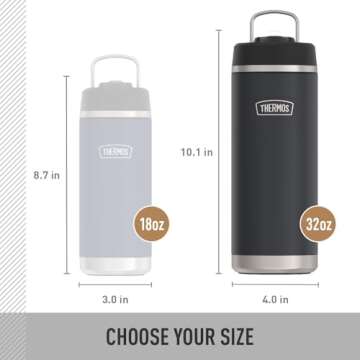 ICON SERIES BY THERMOS 32oz Stainless Steel Bottle with Straw