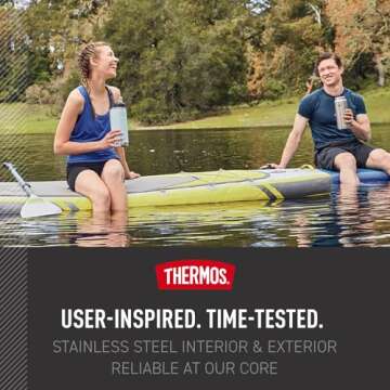 ICON SERIES BY THERMOS 32oz Stainless Steel Bottle with Straw