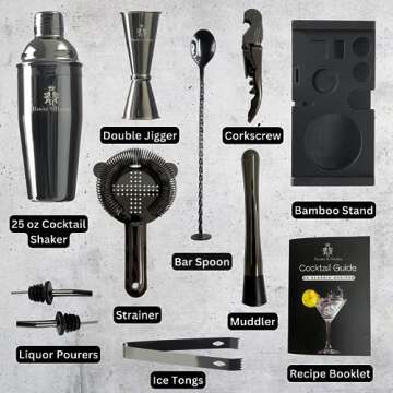 Hawke & Hanley Mixology Bartender Kit for Perfect Cocktails