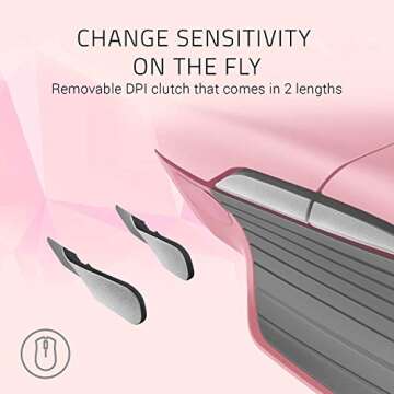 Razer Basilisk Quartz: Customizable Ergonomic Gaming Mouse