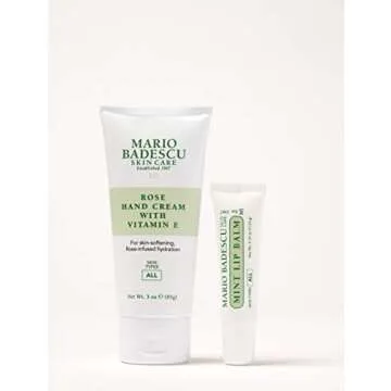 Mario Badescu Rose Hand Cream with Vitamin E for Men and Women, Non-Greasy, Light and Fast-Absorbing Hand Cream for Dry Cracked Hands, Ideal for All Skin Types, 3 Oz