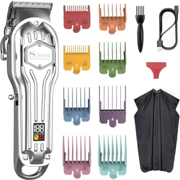 SURKER Mens Hair Clippers - Professional Haircut Kit for Men
