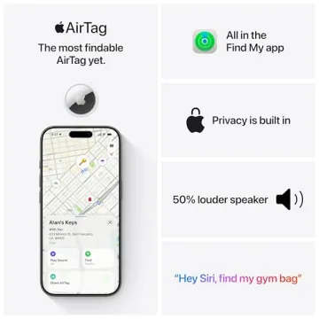 Apple AirTag 2nd Generation 4 Pack Tracker for Keys and Wallets