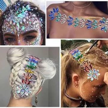 1000pcs Jewels Gems for Crafts, Flat Back AB Rhinestones for Costume Making, Cosplay, Clothes, Crafting Embellishments Gemstone(03 Light Green AB)